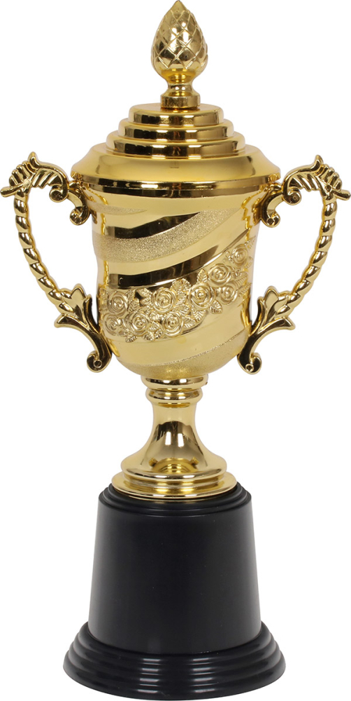 Pokal på fod 28 cm, guld