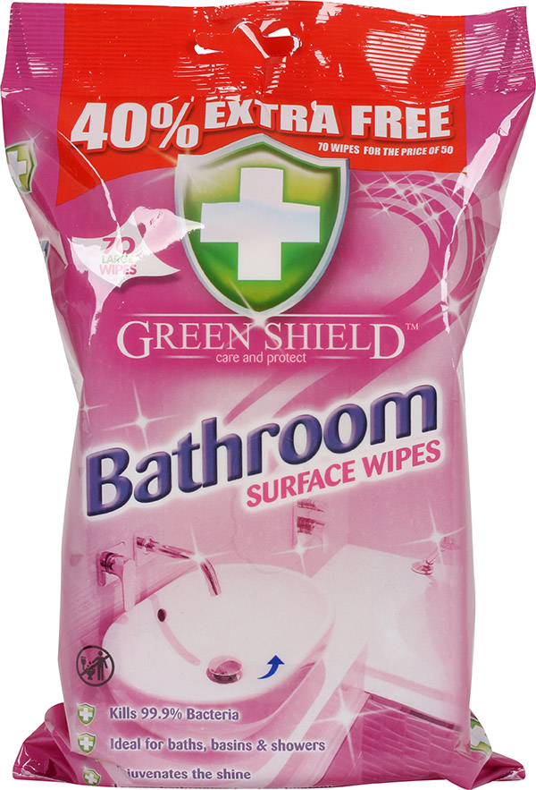 Badeværelses-wipes 70-pak