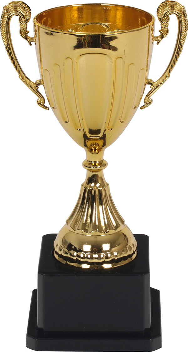 Pokal på fod 20 cm, guld