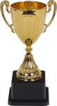 Pokal på fod 20 cm, guld