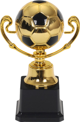 Fodbold-præmie 18 cm, guld