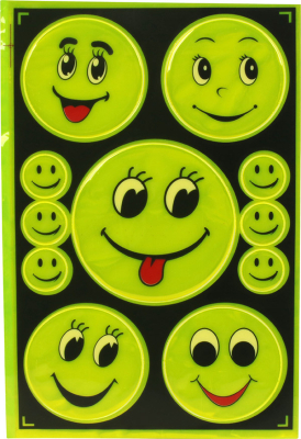 Refleks-stickers, smiley