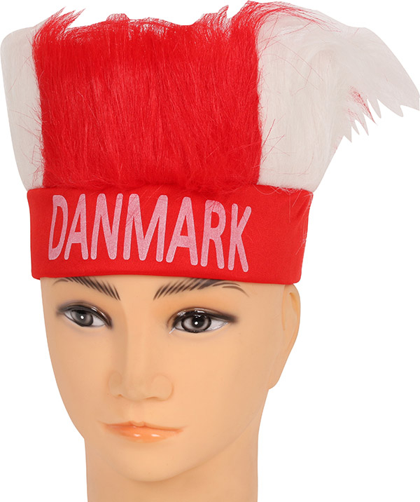 Danmark pandebånd med hår