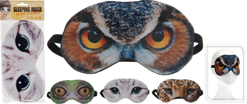 Sovemaske med dyremotiv