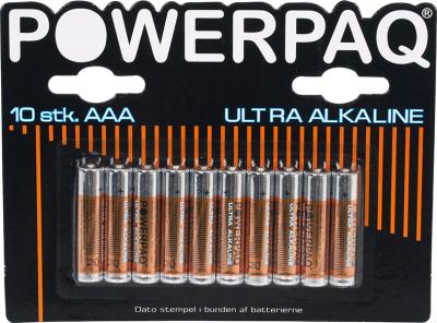 Powerpaq AAA batteri 10-pak