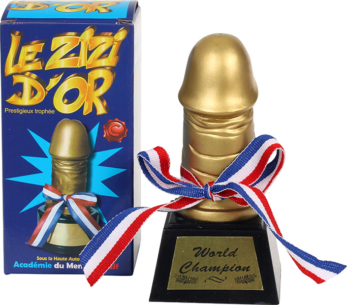Guld penis trofæ