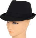 Blues/gentleman hat sort