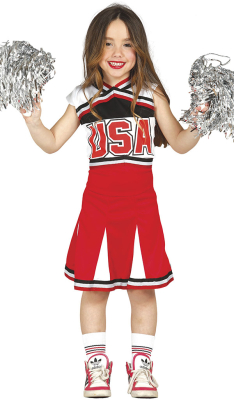 Cheerleader kostume 7-9 år