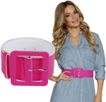80er bælte bredt, neon pink
