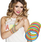 80er armbånd neon 15-pak