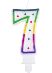 Fødselsdagslys med tal  7