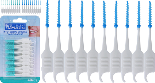 Mellemrumsbørster 40-pak