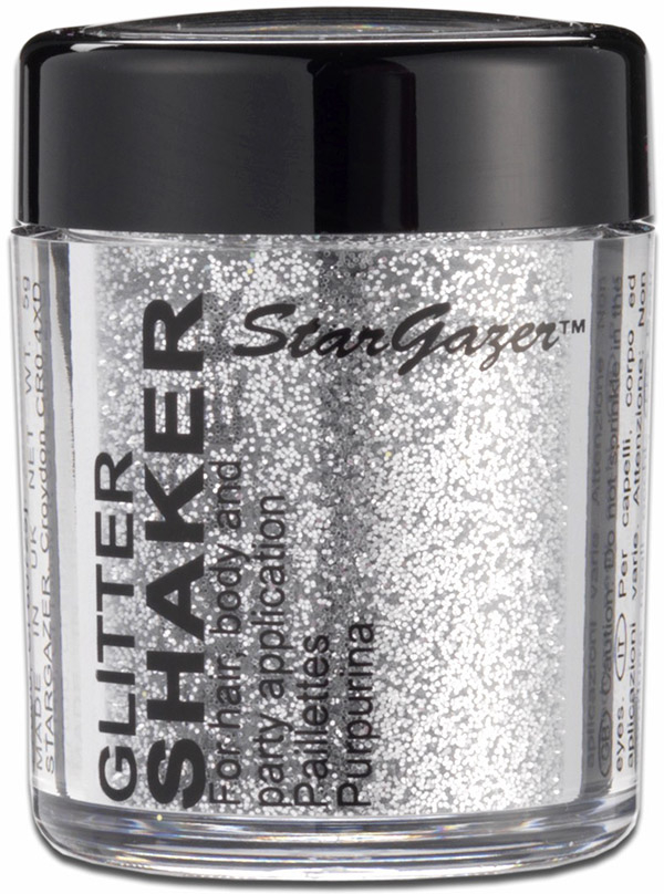 Glitter shaker sølv