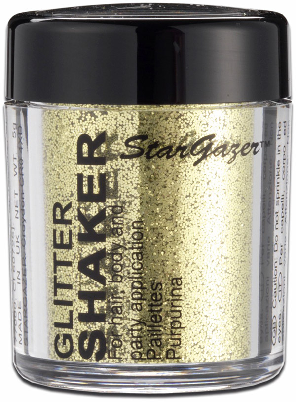 Glitter shaker guld