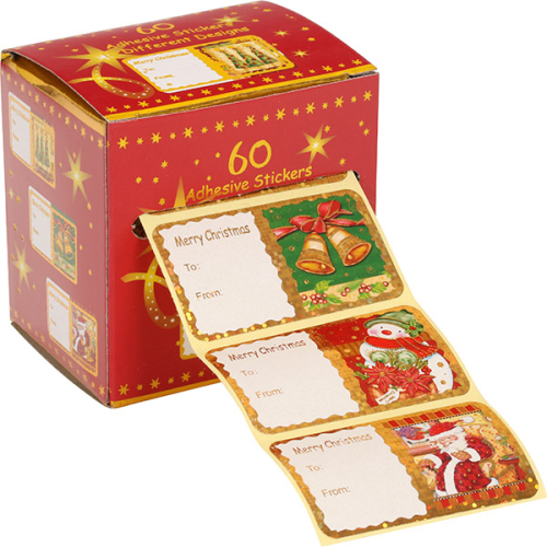 Til & fra-mærker klæb 60-pk