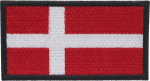 Sy/stryg på flag, Danmark