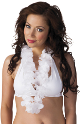 Hawaii blomsterkrans hvid