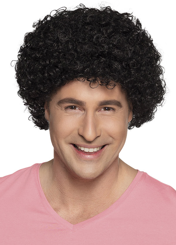 Afro paryk, sort