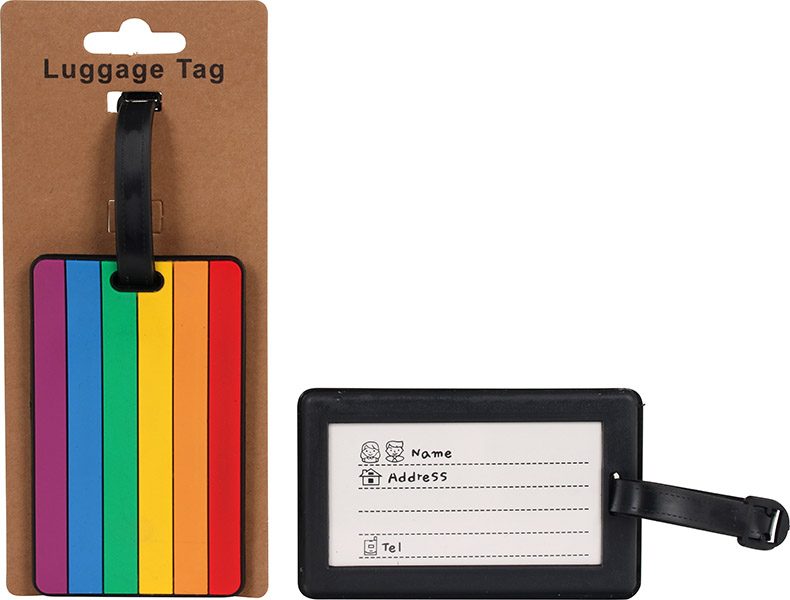 Kuffertmærke regnbue, gummi