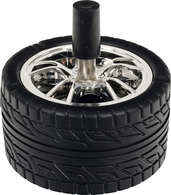 Trykaskebæger fælg m/bildæk