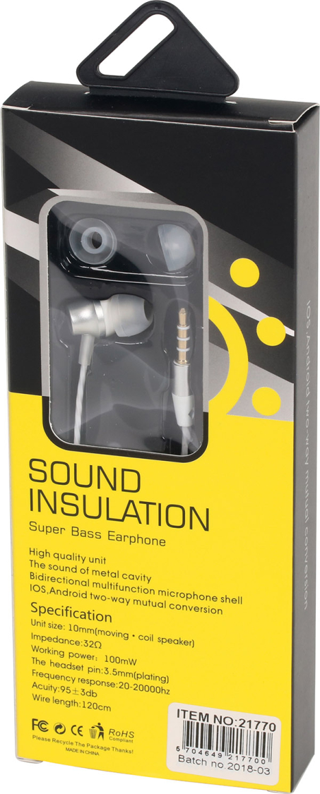 In ear headset RCmax hvid