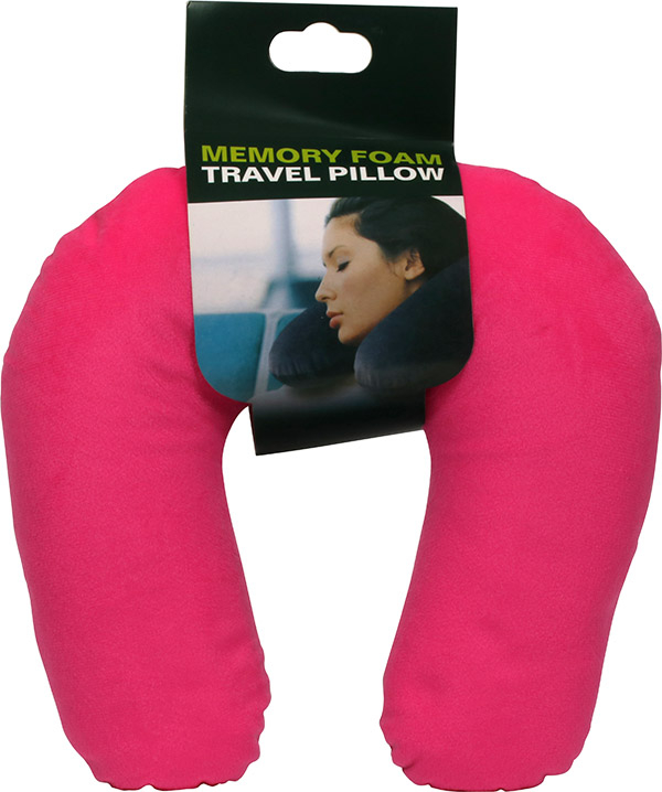 Nakkepude, U-formet, pink