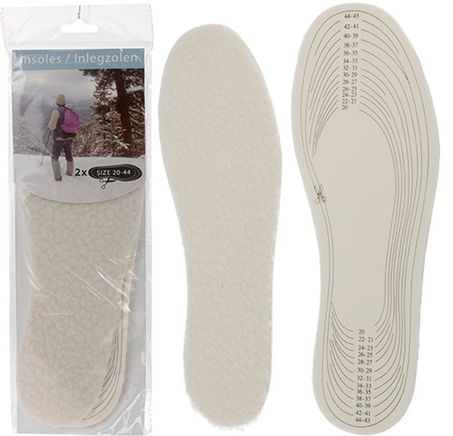 Indlægssåler fleece 2-pak