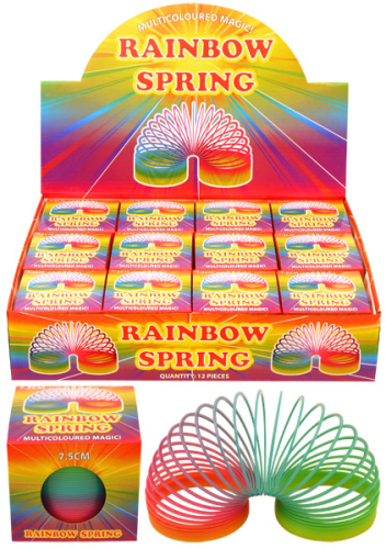 Regnbue-fjeder 7,5 cm