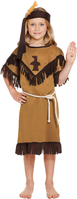 Indianer kostume pige 10-12