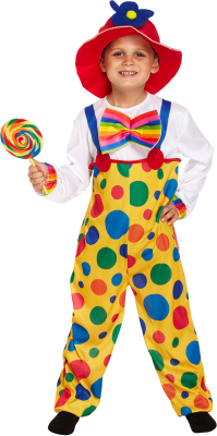 Klovnekostume 4-6 år