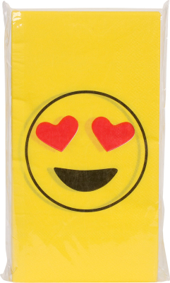 Smiley serviet hjerte-øjne