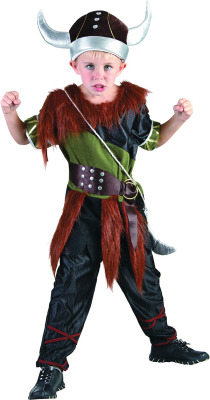 Viking kostume dreng 7-9 år