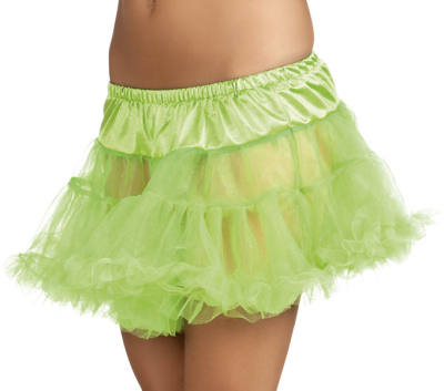 Petticoat 30 cm, neon-grøn