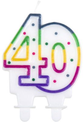 Fødselsdagslys tal 40 år