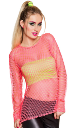 Nettrøje neon pink, M/L