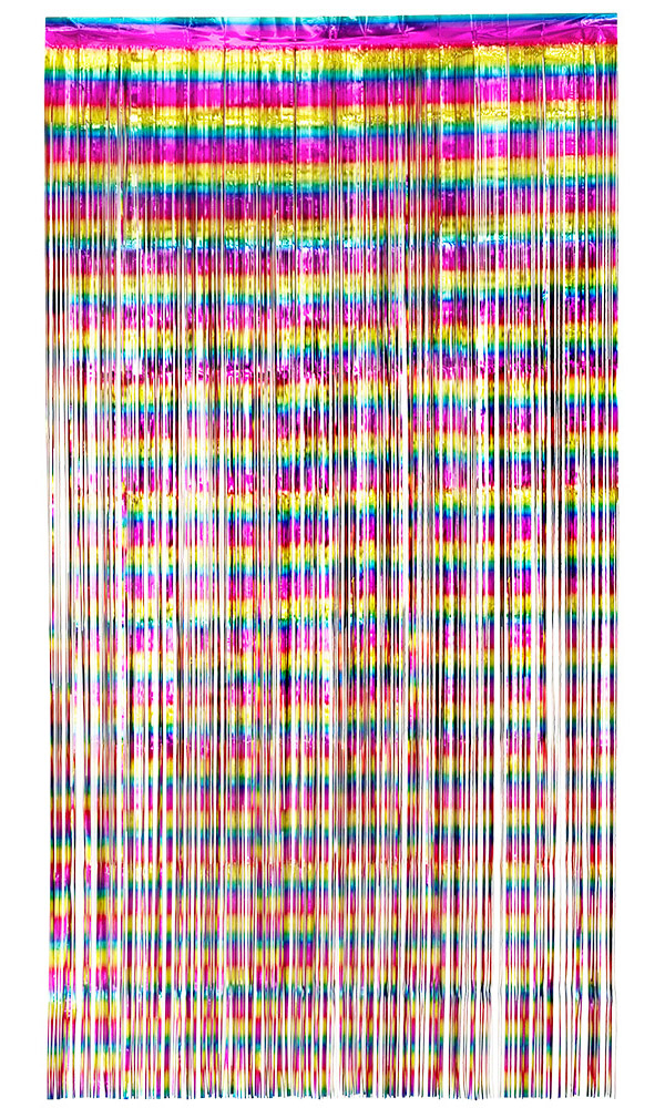 Dørgardin lametta, regnbue