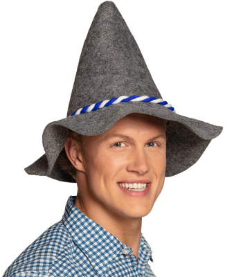 Bavaria hat i tyk filt, grå