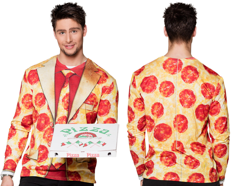 Pepperoni pizza trøje, L