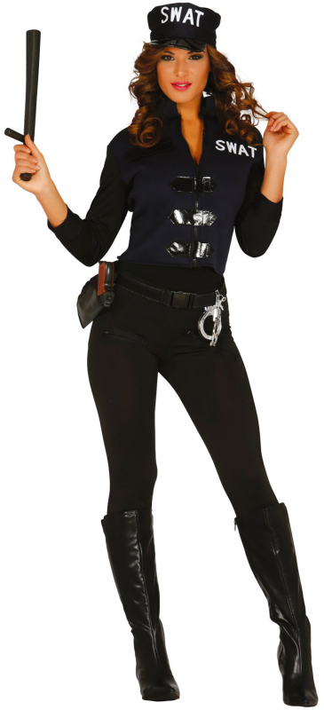 Billede af SWAT kostume, kvinde, S/M