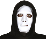 Robotmaske plast, hvid