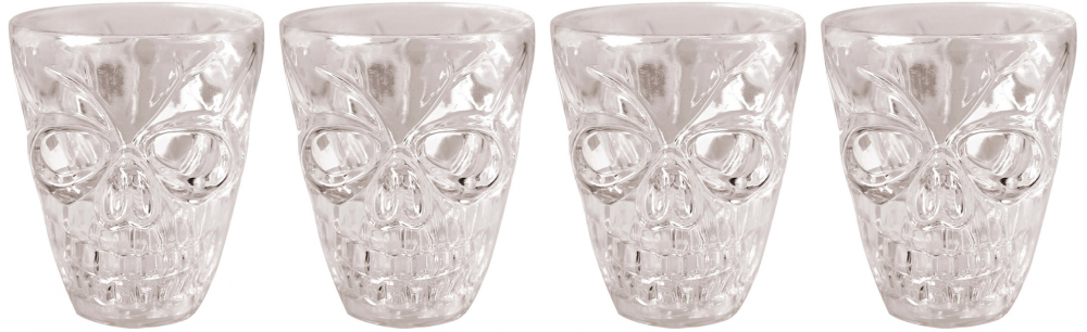 Kranie shotglas plast 4-pak