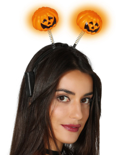 Græskar hårbøjle med lys