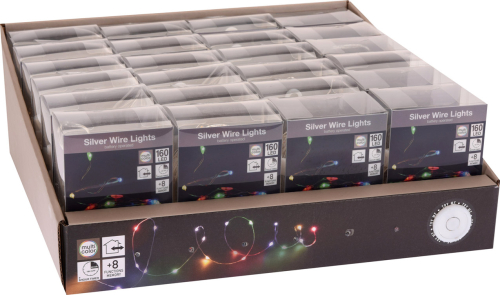 Lyskæde multifarvet 160 LED