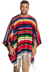 Mexicansk poncho 140x155 cm