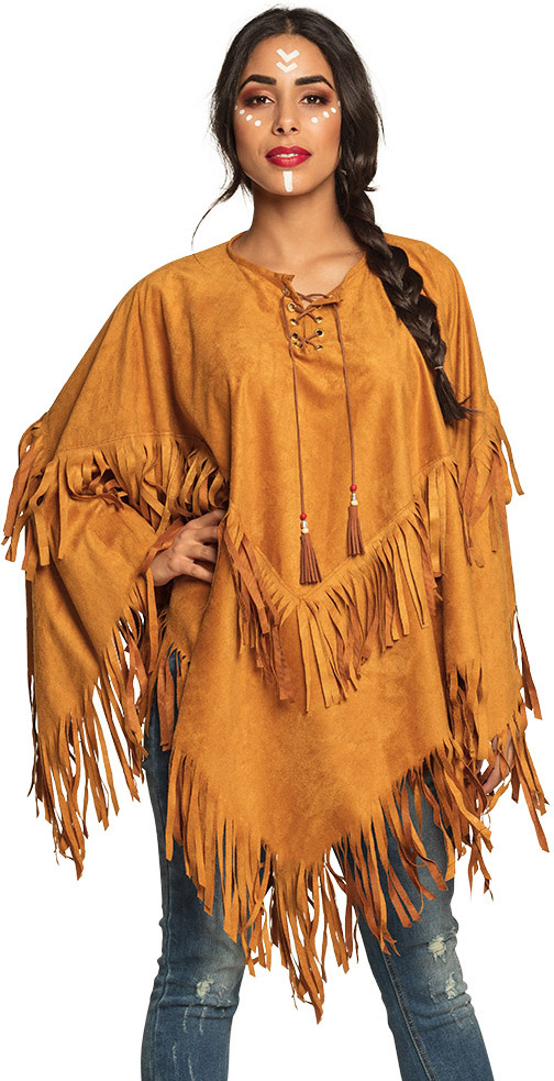 Indianer kvinde poncho