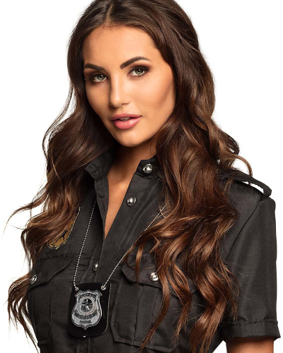 Police badge skilt halskæde