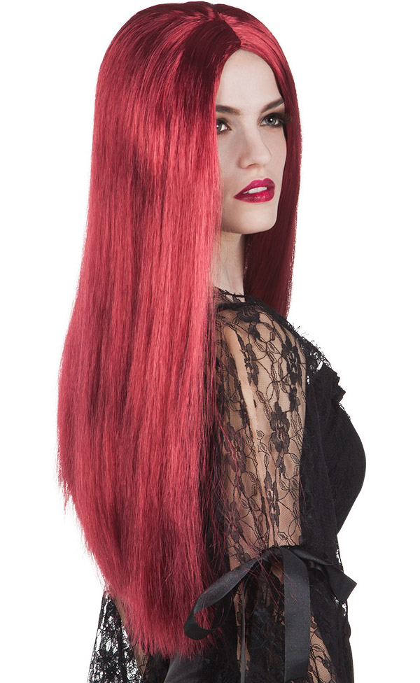 Paryk heks lang rødbrun