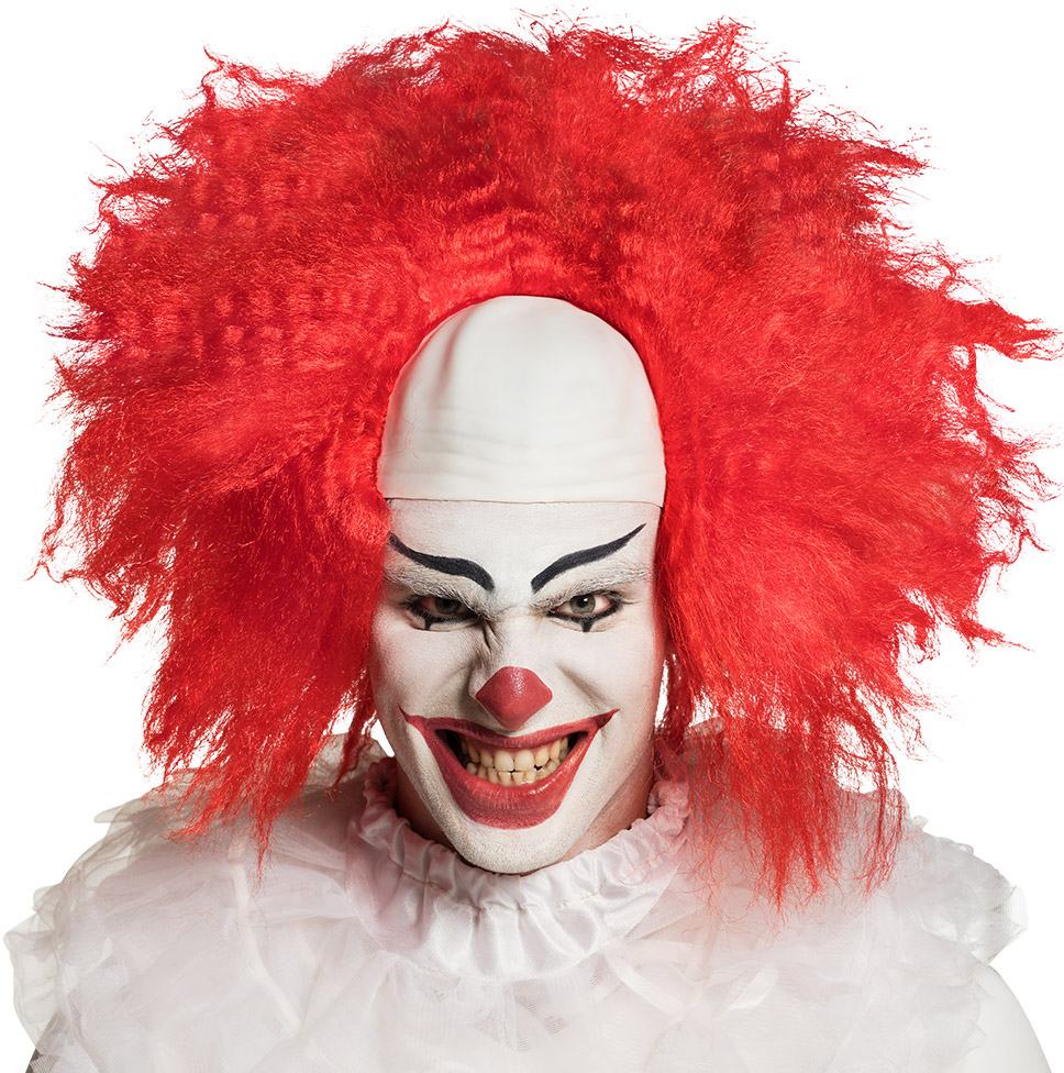 Killer Clown paryk rød