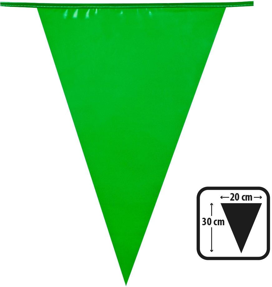 Flagguirlande grøn 10 m
