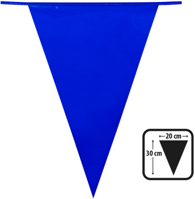 Flagguirlande blå 10 m